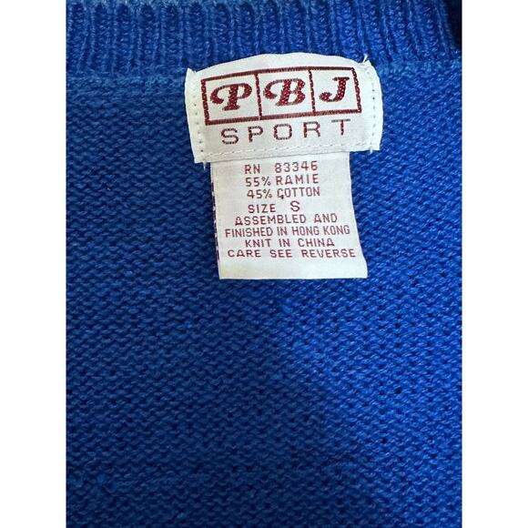 Vintage PBJ Sport Golf Cardigan Sweater Vest Short Sleeve Women’s Small - Picture 5 of 9
